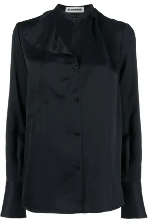Jil Sander Button-front satin shirt