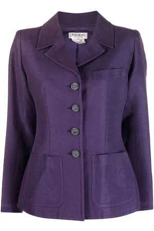 Saint Laurent Notched lapels buttoned jacket