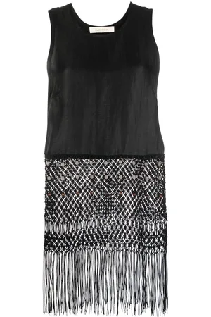 WALES BONNER Sleeveless macramé top