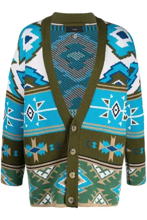 Alanui Graphic-print knitted cardigan