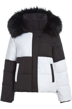 Apparis Colour-blocked hooded jacket