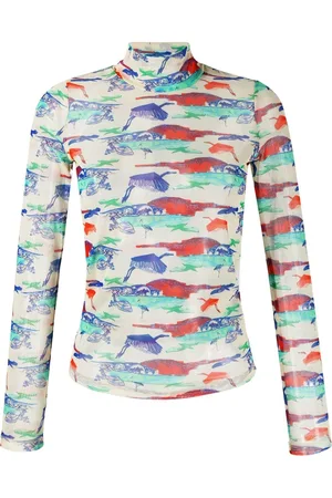 HENRIK VIBSKOV Mesh turtle-neck top