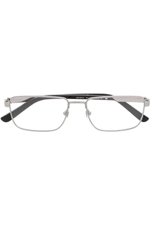 Gucci Logo-engraved rectangle-frame glasses
