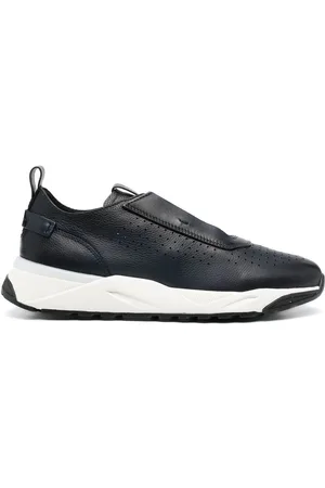 santoni Low-top leather sneakers