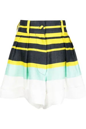 Bambah Striped high-waisted shorts