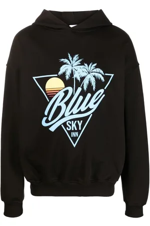 BLUE SKY INN Logo-print cotton hoodie