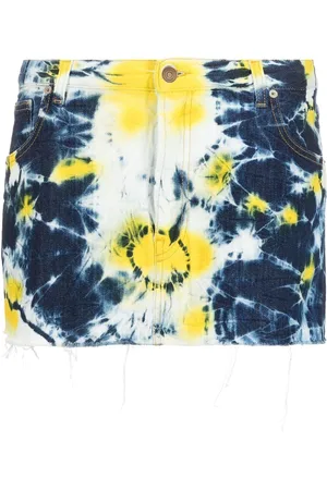 Alanui Tie dye-print mini skirt