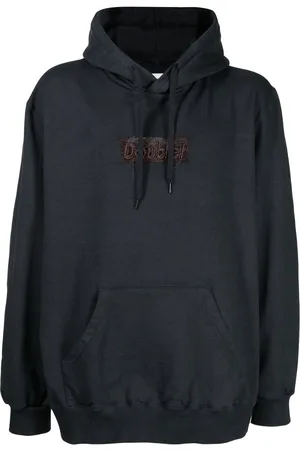 DOUBLET Logo-patch cotton hoodie