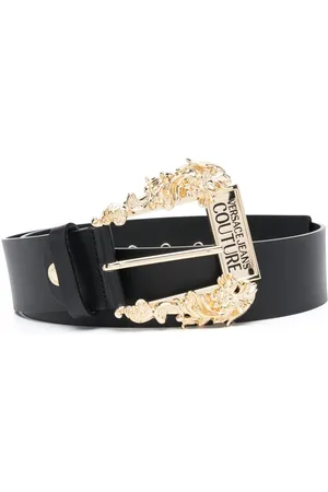 VERSACE Logo embellished buckle belt