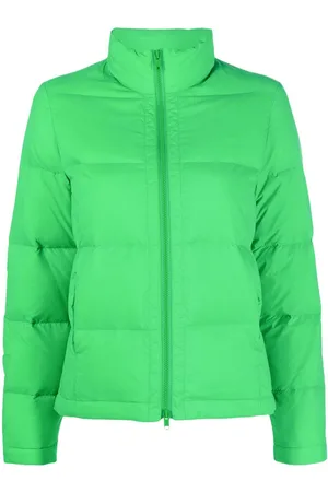 YVES SALOMON Logo-patch padded down jacket