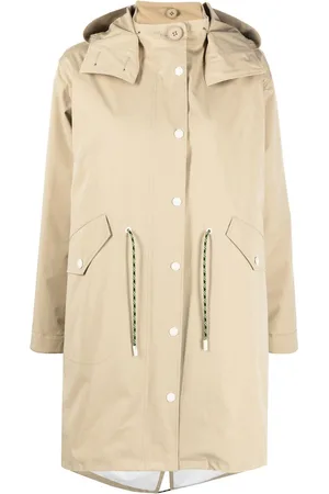 YVES SALOMON Drawstring waist raincoat