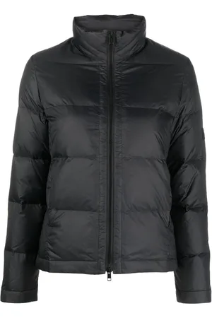 YVES SALOMON Logo-patch padded down jacket