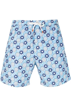 Reina Olga Floral-print swim shorts