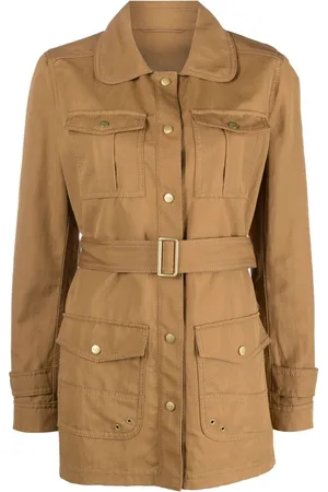 FAY Belted fitted jacket