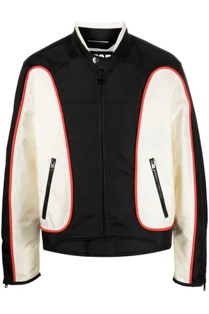 Diesel J-Blink colour-block biker jacket