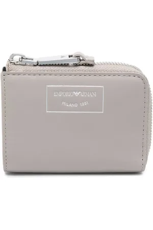 Emporio Armani Logo-stamp faux-leather wallet