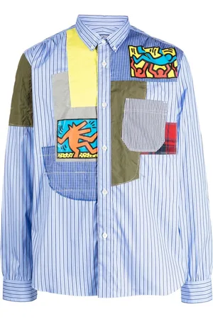 JUNYA WATANABE Patchwork striped shirt