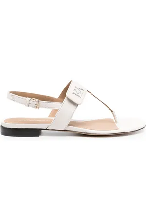 Emporio Armani Logo-plaque leather sandals