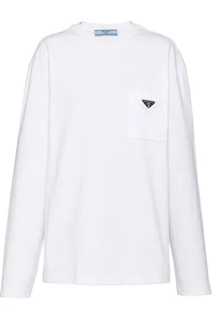 Prada Triangle-logo jersey T-shirt