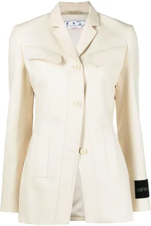 OFF-WHITE Single-breasted wool blazer
