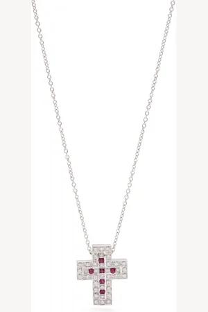 Damiani 18kt white gold Belle Époque diamond necklace