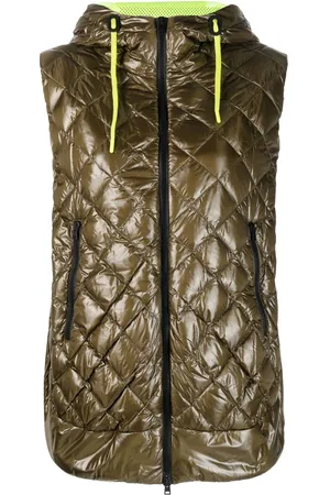 HERNO Zip-up hooded quilted gilet