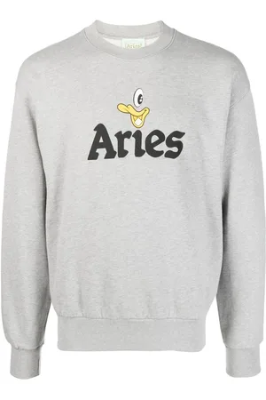 ARIES Logo-print cotton sweatshirt