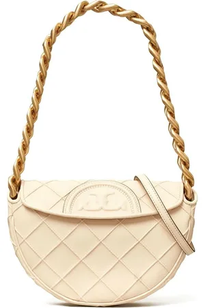 Tory Burch Ženy Přes rameno - Mini Fleming crescent leather bag