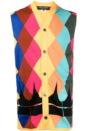 Comme des Garçons Argyle intarsia-knit cardigan