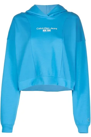 Calvin Klein Logo-print cropped hoodie