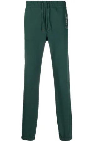 Saint Laurent Logo-embroidered drawstring track pants