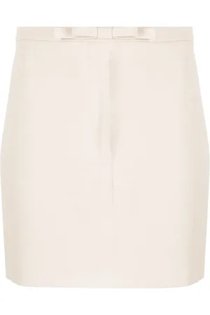 BLANCA Bow-detail skirt