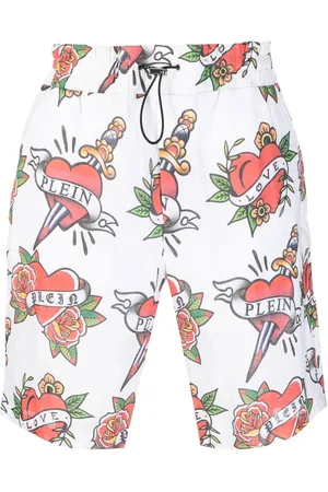 Philipp Plein Love linen shorts
