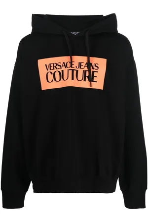VERSACE Logo-print hoodie