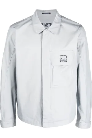 C.P. Company Logo-print shirt jacket