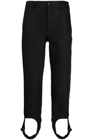 Comme des Garçons Buckle-detail cropped trousers