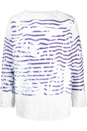 DOUBLET Graphic-print long-sleeved top