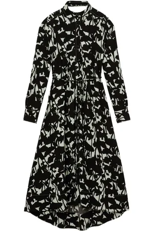 Proenza Schouler Floral-print long-sleeve shirt dress