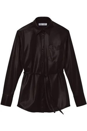 Proenza Schouler Faux-leather shirt jacket