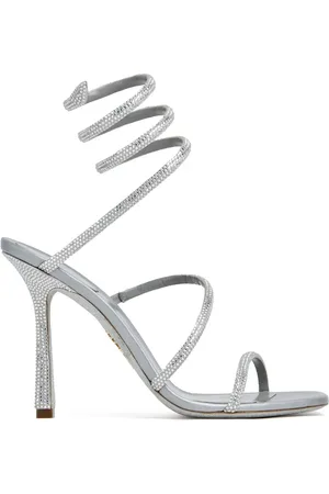 RENE CAOVILLA Spiral-design heeled sandals