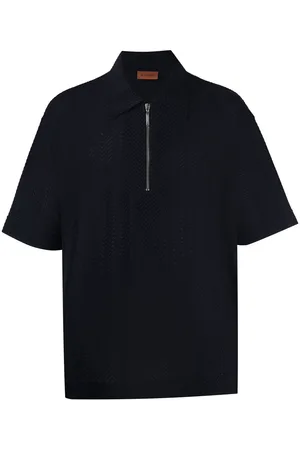 Missoni Half-zip chevron polo shirt
