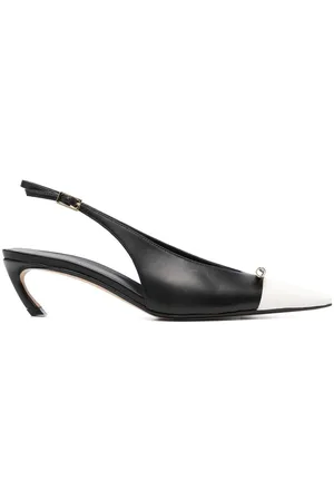 Lanvin Rita 50mm leather slingback pumps