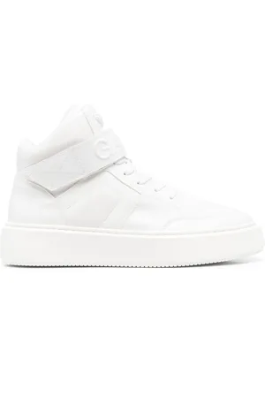 Ganni Touch-strap high-top sneakers