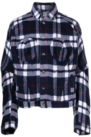 Natasha Zinko Plaid-check print shirt jacket
