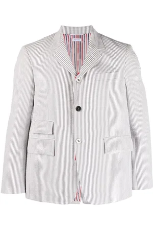 Thom Browne Seersucker single-breasted blazer