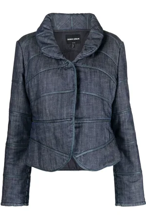 Giorgio Armani 2000s padded denim jacket