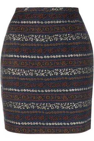 Jean Paul Gaultier 1990s patterned-jacquard skirt
