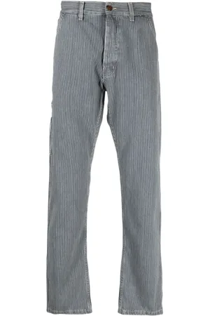 haikure Pinstripe straight-leg jeans