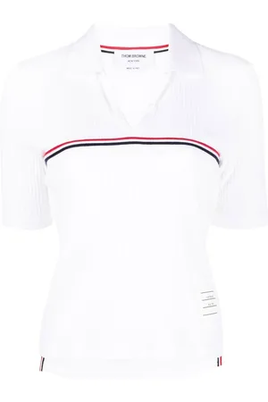 Thom Browne Ribbed cotton polo top