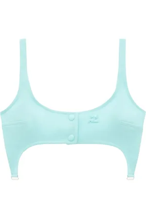 Courrèges Bretelles twill bra